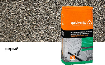Модифицированный песок quick-mix "FUGENSAND PLUS" FUS для заполнения швов, серый 25 кг