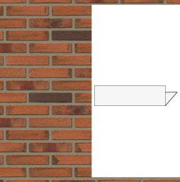 Гибкий кирпич StoCleyer B, угловой элемент 4/4-lintel, 11800 красный, NF, 240*115/71*4-8 мм