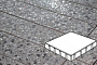 Плитка тротуарная Готика, Granite FINO, Квадрат, Галенит, 400*400*60 мм