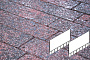 Плитка тротуарная Готика, City Granite FINERRO, Плита AI, Дымовский, 700*500*80 мм