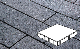 Плитка тротуарная Готика, Granite FINERRO, Квадрат, Амфиболит, 400*400*60 мм
