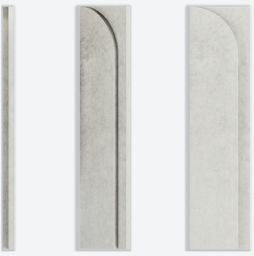 3D-плитка ARCHITECTILES Antique, правосторонний паттерн, серый, 400*100*20 мм