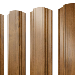 Штакетник Прямоугольный фигурный Print Premium Golden Wood