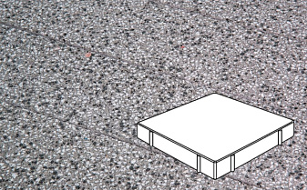 Плитка тротуарная Готика, Granite FINERRO, Квадрат, Белла Уайт, 500*500*80 мм