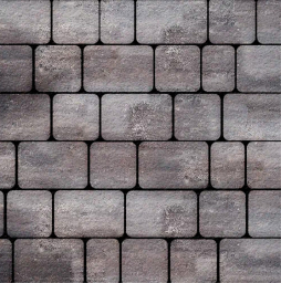 Плитка тротуарная SteinRus Инсбрук Альт Б.1.Фсм.6, Old-age, ColorMix Умбра, толщина 60 мм