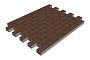Плитка тротуарная SteinRus Прямоугольник Б.6.П.6, Native, коричневый, 200*100*60 мм