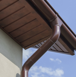 Водосточная система Grand Line Rooftop dRain PU 125/90 мм, RAL 8017