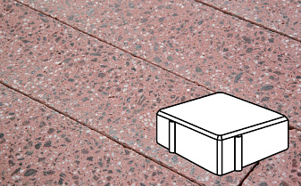 Плитка тротуарная Готика, City Granite FINO, Квадрат, Ладожский, 100*100*100 мм
