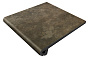 Клинкерная ступень-флорентинер Gres Aragon Antic Basalto, 330*325*18(53) мм