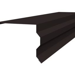 Планка торцевая фигурная 100*85 мм Grand Line Satin Matt TX RAL 9005, 2 м