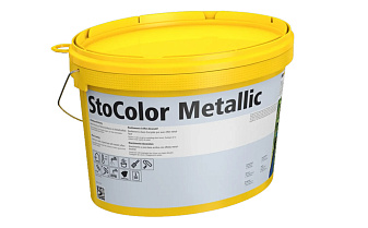Фасадная акриловая краска StoColor Metallic natur, серебристая, 10 л