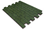 Плитка тротуарная SteinRus Прямоугольник Лайн В.6.П.8, Native, оливковый, 200*100*80 мм