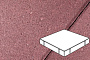 Плитка тротуарная Готика Profi, Квадрат, красный, частичный прокрас, с/ц, 600*600*100 мм
