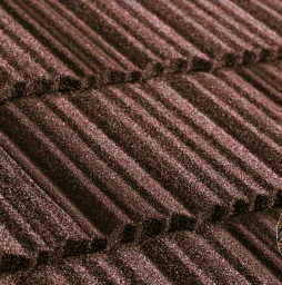 Композитная черепица рядовая Metrotile Shake Burgundy