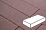 Плитка тротуарная Готика Profi, Картано Гранде, темно-коричневый, частичный прокрас, с/ц, 300*200*80 мм