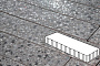 Плитка тротуарная Готика, Granite FINO, Плита, Галенит, 500*125*100 мм