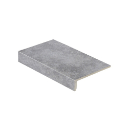 Клинкерная ступень прямоугольная Stroeher Keraplatte Roccia 840 grigio 294*175*52*10 мм
