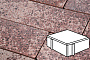 Плитка тротуарная Готика, Granite FINO, Квадрат, Сансет, 100*100*80 мм