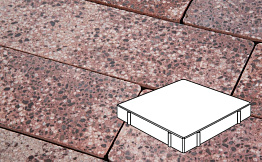 Плитка тротуарная Готика, Granite FINO, Квадрат, Сансет, 600*600*100 мм
