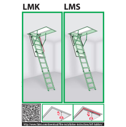 Инструкция по монтажу чердачной лестницы FAKRO LMS, LMK