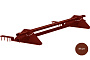 Комплект трубчатого снегозадержания Orima LE5 для композитной черепицы, 3 м красный