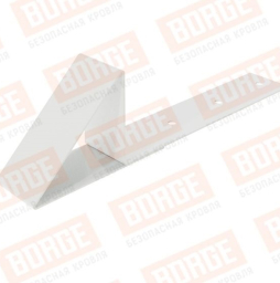 Снегостопор металлический Borge для гибкой черепицы RAL 9003