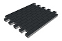 Плитка тротуарная SteinRus Прямоугольник Б.6.П.6, гладкая, черный, 200*100*60 мм