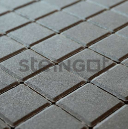 Плитка тротуарная Steingot Моноцвет, Квадрат, черный, 100*100*60 мм