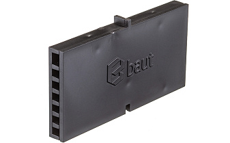 Вентиляционно-осушающая коробочка Baut черная, 80*40*8 мм