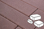Плитка тротуарная Готика Profi, Классика, темно-коричневый, полный прокрас, с/ц, толщина 60 мм, комплект 3 шт