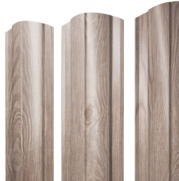 Штакетник Круглый фигурный Print Elite White Wood