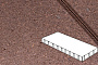 Плитка тротуарная Готика Profi, Плита, оранжевый, частичный прокрас, с/ц, 800*400*80 мм