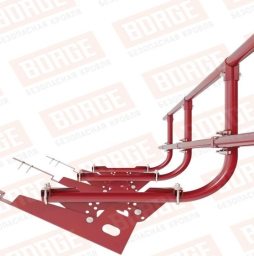 Кровельное ограждение Borge для кровли из композитной черепицы оцинкованное RAL 3003, 300*60 см
