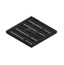 Решетка водоприемная Standartpark Basic чугунная, щелевая 280*280*23 мм