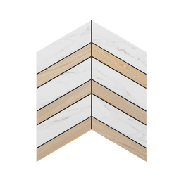Мозаика Chevron Ametis Supreme/Selection SM01/SI03, неполированный, 375*290*10 мм