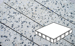 Плитка тротуарная Готика, City Granite FINO, Квадрат, Грис Парга, 400*400*60 мм