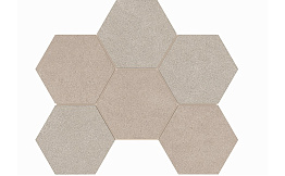 Мозаика Hexagon Estima Terra LN01/TE01, неполированный 285*250 мм