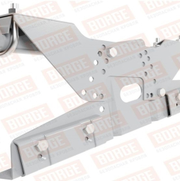 Кровельное ограждение Borge для фальцевой кровли оцинкованное RAL 7004, 300*90 см