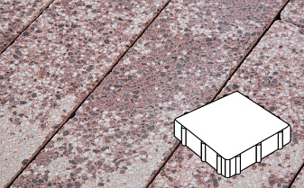 Плитка тротуарная Готика, City Granite FINERRO, Квадрат, Сансет, 300*300*80 мм