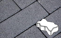 Плитка тротуарная Готика, City Granite FERRO, Зигзаг/Волна, Исетский, 225*112,5*60 мм