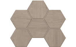 Мозаика Hexagon Estima Classic Wood CW01, неполированный 285*250 мм