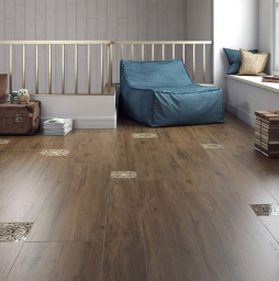 Керамогранит KERAMA MARAZZI Сальветти коричневый обрезной, 1195*200*9 мм