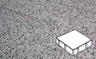 Плитка тротуарная Готика, City Granite FINERRO, Квадрат, Белла Уайт, 150*150*80 мм
