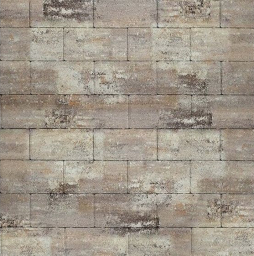 Плитка тротуарная SteinRus Прямоугольник А.6.П.4 Native, ColorMix Берилл, 200*100*40 мм