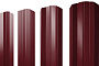 Штакетник М-образный А фигурный Drap TX RAL 3005 красное вино