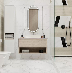 Керамогранит KERAMA MARAZZI Монте Тиберио бежевый лаппатированный обрезной, 2385*1195*9 мм