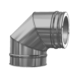 Отвод Schiedel PERMETER 50 T450 NI 90 град. серый, D 150/250 мм