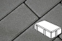 Плитка тротуарная Готика Profi, Брусчатка, серый, полный прокрас, с/ц, 240*120*70 мм