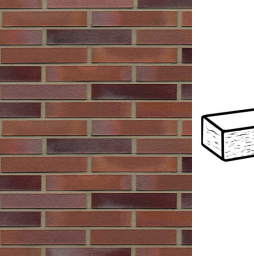 Кирпич клинкерный Muhr 14 Rotblau-bunt рустик, 240*90*40 мм по выгодной ценеКирпич клинкерный Muhr 14 Rotblau-bunt рустик, 240*90*40 мм