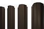 Штакетник П-образный А фигурный GreenCoat Pural BT Matt RR 32 темно-коричневый